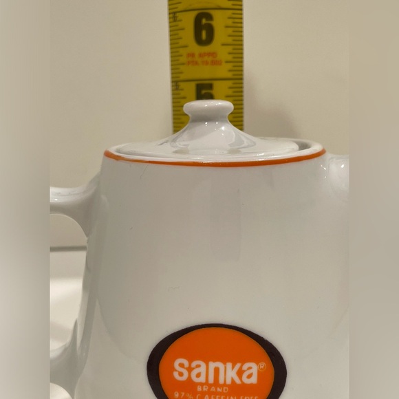 🥳BOGO! VTG Mini Sanka Coffee Pot w Lid. Excellent vintage condition. Rare! - Picture 8 of 9